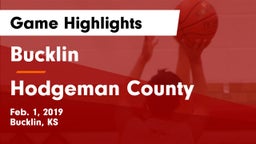 Bucklin vs Hodgeman County Game Highlights - Feb. 1, 2019