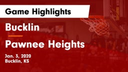 Bucklin vs Pawnee Heights Game Highlights - Jan. 3, 2020