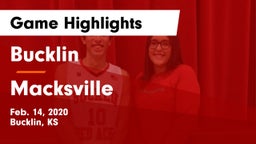 Bucklin vs Macksville  Game Highlights - Feb. 14, 2020