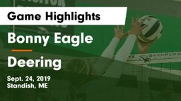 Bonny Eagle  vs Deering  Game Highlights - Sept. 24, 2019