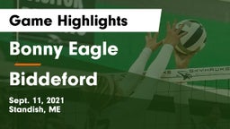 Bonny Eagle  vs Biddeford Game Highlights - Sept. 11, 2021
