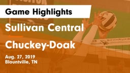 Sullivan Central  vs Chuckey-Doak Game Highlights - Aug. 27, 2019
