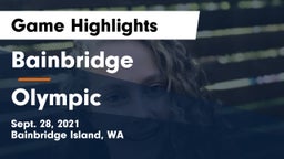 Bainbridge  vs Olympic  Game Highlights - Sept. 28, 2021