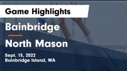 Bainbridge  vs North Mason  Game Highlights - Sept. 15, 2022