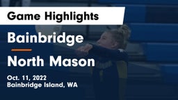 Bainbridge  vs North Mason  Game Highlights - Oct. 11, 2022