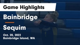 Bainbridge  vs Sequim  Game Highlights - Oct. 20, 2022