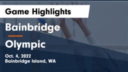 Bainbridge  vs Olympic  Game Highlights - Oct. 4, 2022