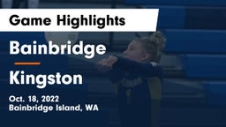 Bainbridge  vs Kingston  Game Highlights - Oct. 18, 2022