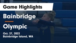 Bainbridge  vs Olympic  Game Highlights - Oct. 27, 2022