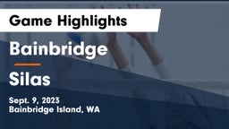 Bainbridge  vs Silas  Game Highlights - Sept. 9, 2023