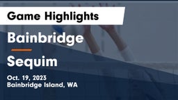 Bainbridge  vs Sequim  Game Highlights - Oct. 19, 2023