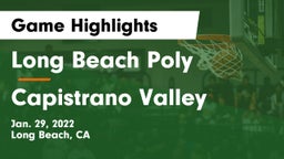 Long Beach Poly  vs Capistrano Valley  Game Highlights - Jan. 29, 2022