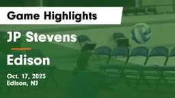 JP Stevens  vs Edison  Game Highlights - Oct. 17, 2023