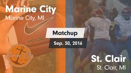 Matchup: Marine City vs. St. Clair  2016
