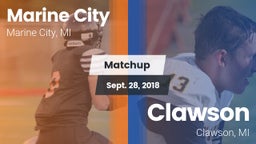 Matchup: Marine City vs. Clawson  2018