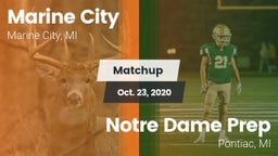 Matchup: Marine City vs. Notre Dame Prep  2020