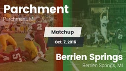 Matchup: Parchment vs. Berrien Springs  2016