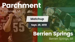 Matchup: Parchment vs. Berrien Springs  2018