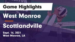 West Monroe  vs Scottlandville Game Highlights - Sept. 16, 2021