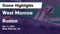 West Monroe  vs Ruston Game Highlights - Oct. 5, 2021