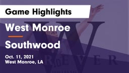 West Monroe  vs Southwood Game Highlights - Oct. 11, 2021