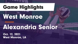West Monroe  vs Alexandria Senior Game Highlights - Oct. 12, 2021