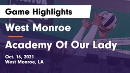 West Monroe  vs Academy Of Our Lady  Game Highlights - Oct. 16, 2021