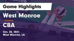 West Monroe  vs CBA Game Highlights - Oct. 28, 2021
