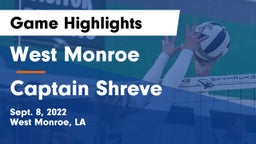 West Monroe  vs Captain Shreve  Game Highlights - Sept. 8, 2022