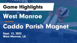 West Monroe  vs Caddo Parish Magnet  Game Highlights - Sept. 12, 2022