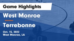 West Monroe  vs Terrebonne  Game Highlights - Oct. 15, 2022