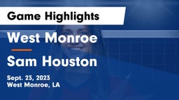 West Monroe  vs Sam Houston  Game Highlights - Sept. 23, 2023