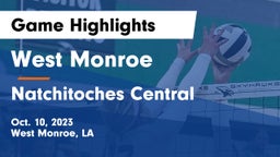 West Monroe  vs Natchitoches Central  Game Highlights - Oct. 10, 2023