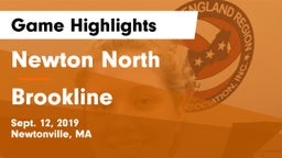 Newton North  vs Brookline  Game Highlights - Sept. 12, 2019