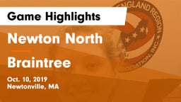 Newton North  vs Braintree Game Highlights - Oct. 10, 2019