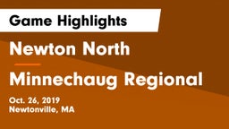 Newton North  vs Minnechaug Regional  Game Highlights - Oct. 26, 2019