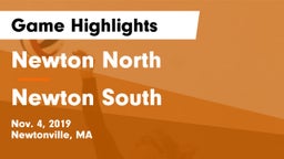 Newton North  vs Newton South  Game Highlights - Nov. 4, 2019