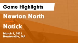 Newton North  vs Natick Game Highlights - March 4, 2021