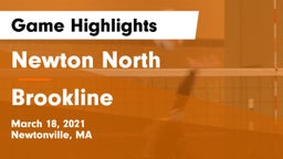 Newton North  vs Brookline Game Highlights - March 18, 2021