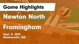 Newton North  vs Framingham  Game Highlights - Sept. 8, 2022