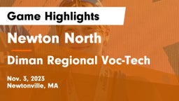 Newton North  vs Diman Regional Voc-Tech Game Highlights - Nov. 3, 2023
