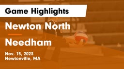 Newton North  vs Needham  Game Highlights - Nov. 15, 2023