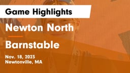Newton North  vs Barnstable  Game Highlights - Nov. 18, 2023
