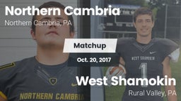 Matchup: Northern Cambria vs. West Shamokin  2017