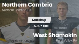 Matchup: Northern Cambria vs. West Shamokin  2018