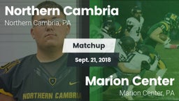 Matchup: Northern Cambria vs. Marion Center  2018