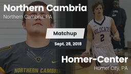 Matchup: Northern Cambria vs. Homer-Center  2018