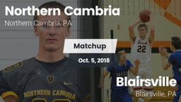 Matchup: Northern Cambria vs. Blairsville  2018