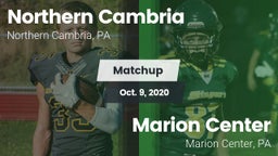 Matchup: Northern Cambria vs. Marion Center  2020