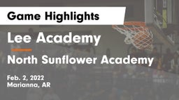 Lee Academy  vs North Sunflower Academy Game Highlights - Feb. 2, 2022